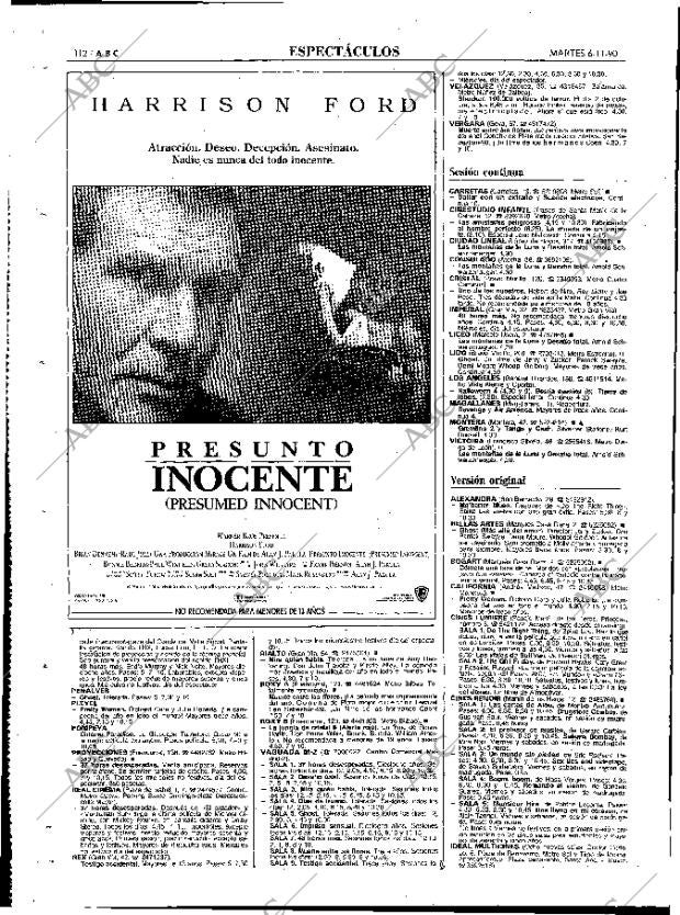 ABC MADRID 06-11-1990 página 112