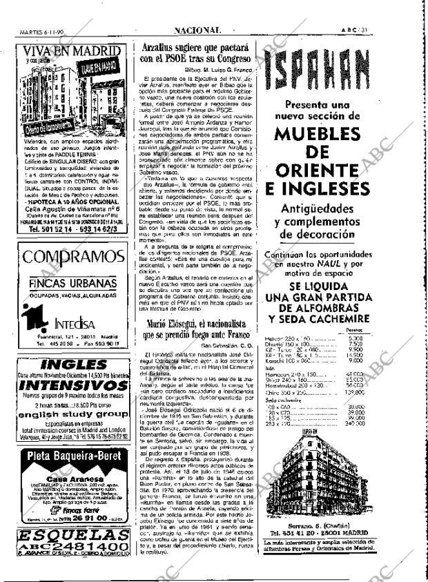 ABC MADRID 06-11-1990 página 31