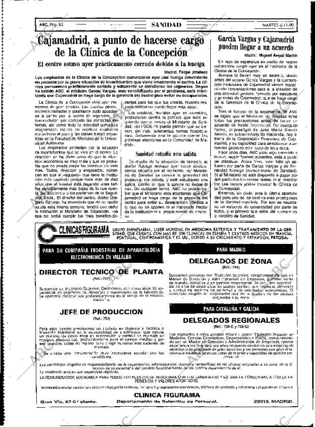 ABC MADRID 06-11-1990 página 62