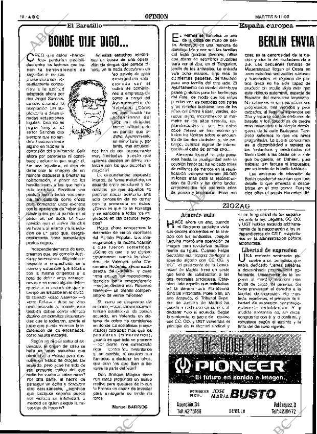 ABC SEVILLA 06-11-1990 página 18