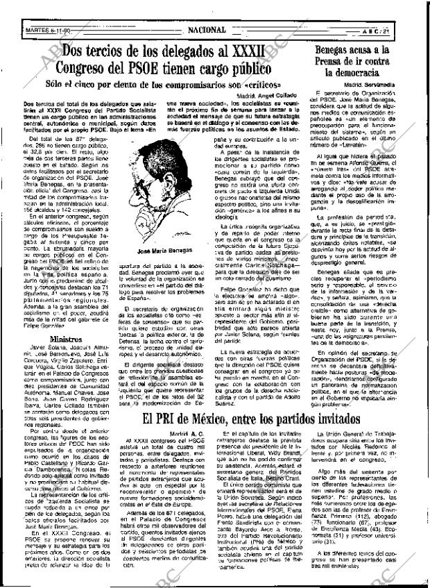 ABC SEVILLA 06-11-1990 página 21