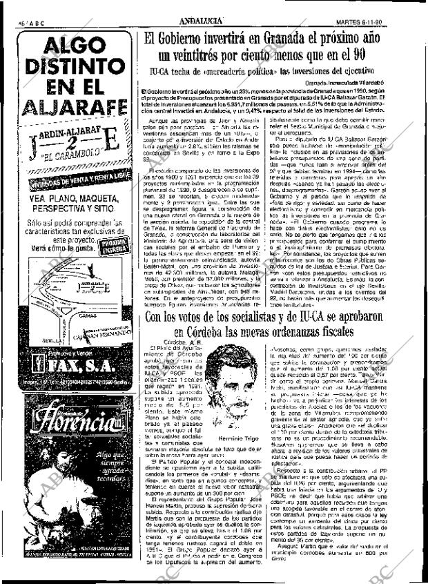ABC SEVILLA 06-11-1990 página 48