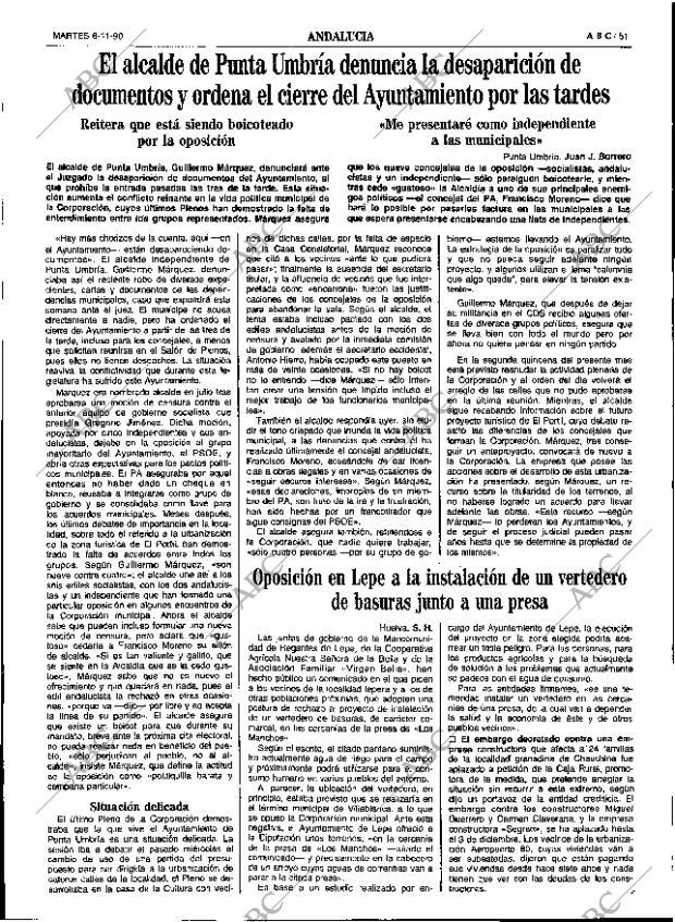 ABC SEVILLA 06-11-1990 página 51