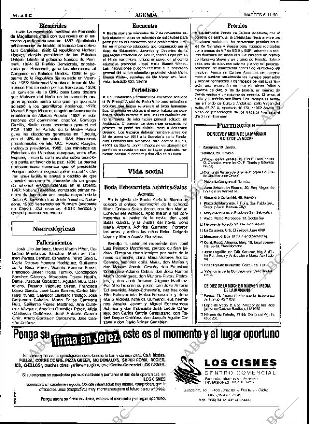 ABC SEVILLA 06-11-1990 página 54
