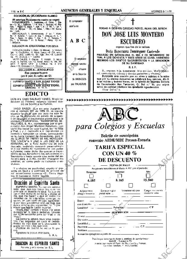 ABC SEVILLA 09-11-1990 página 116