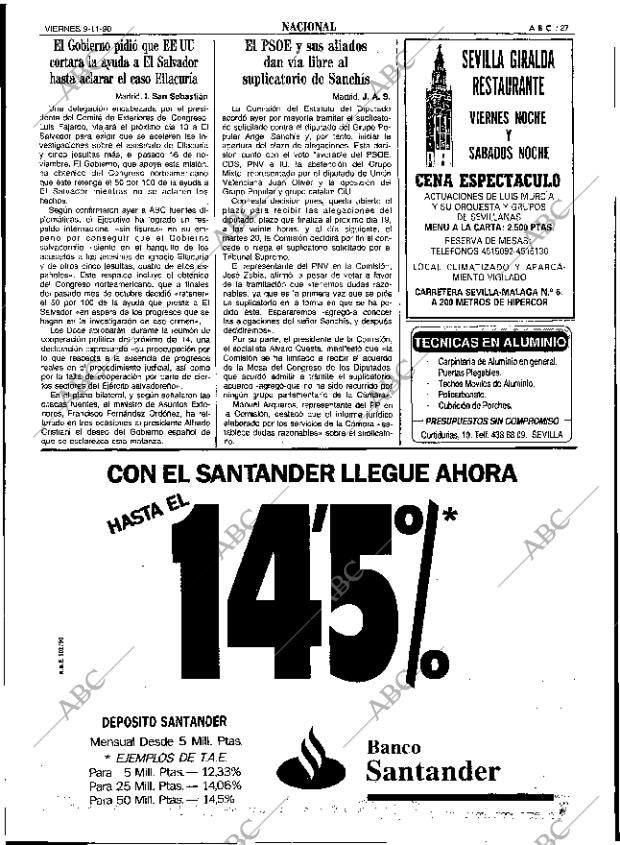 ABC SEVILLA 09-11-1990 página 27