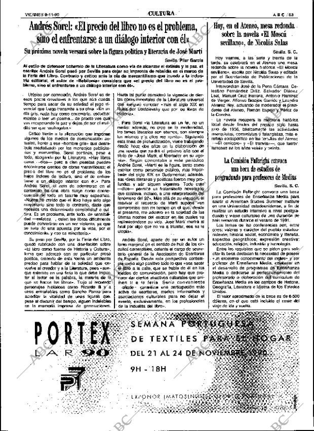 ABC SEVILLA 09-11-1990 página 63