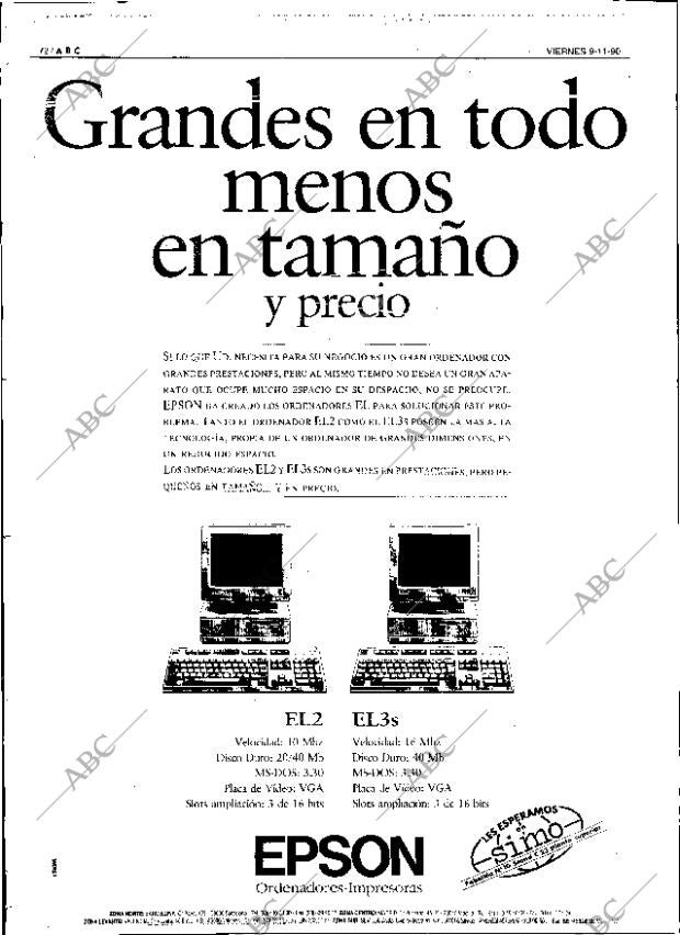 ABC SEVILLA 09-11-1990 página 72