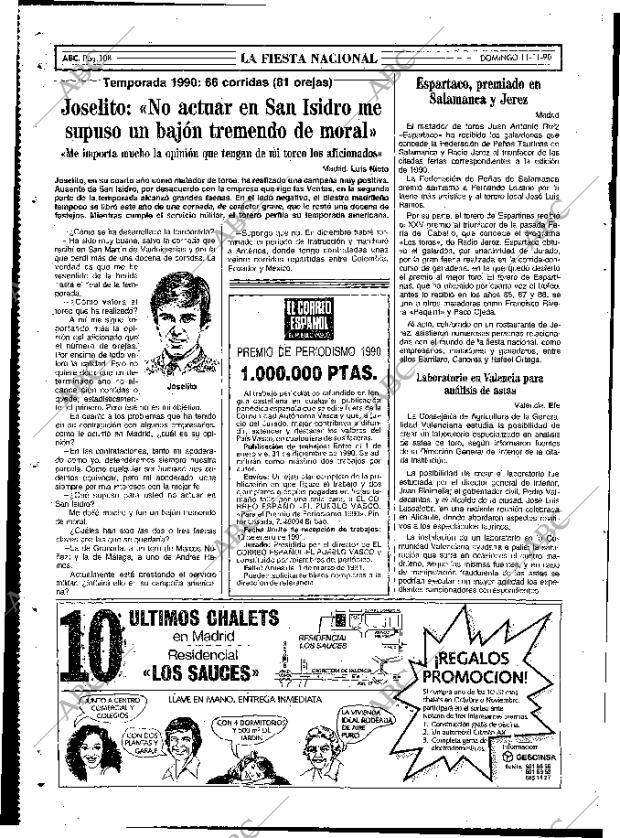 ABC MADRID 11-11-1990 página 108