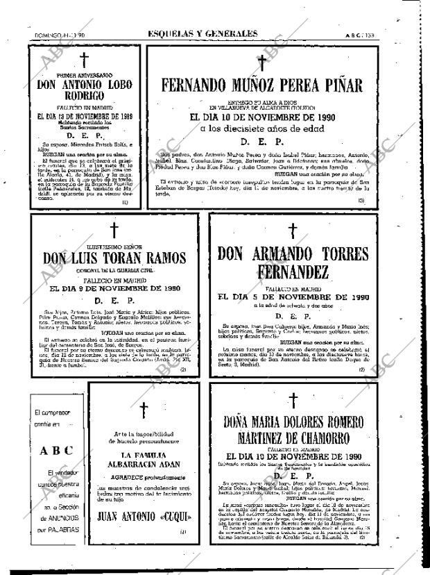 ABC MADRID 11-11-1990 página 133