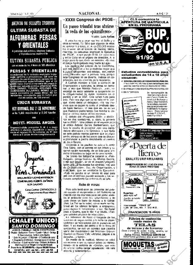 ABC MADRID 11-11-1990 página 31