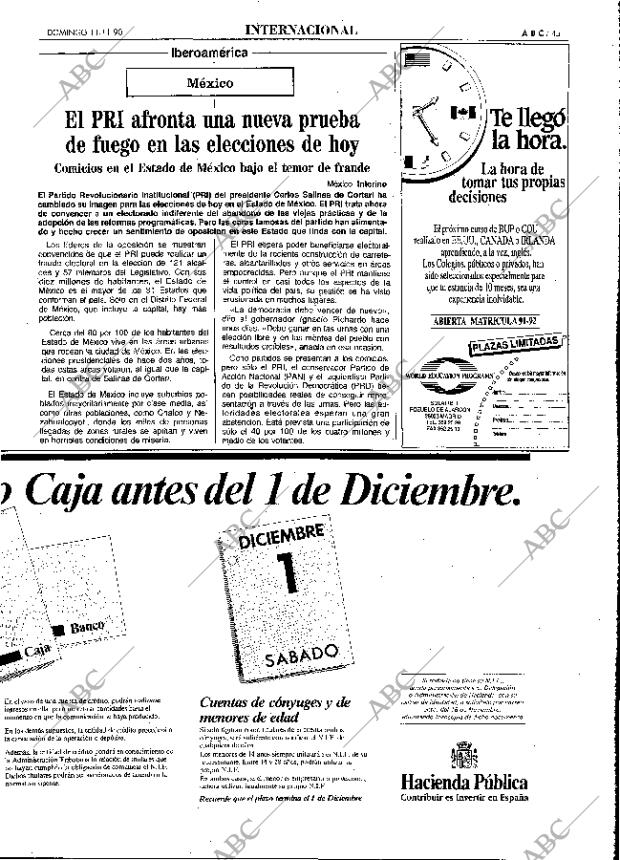 ABC MADRID 11-11-1990 página 45