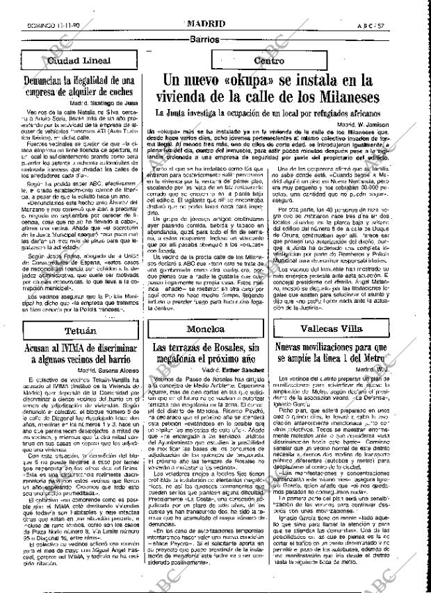ABC MADRID 11-11-1990 página 57