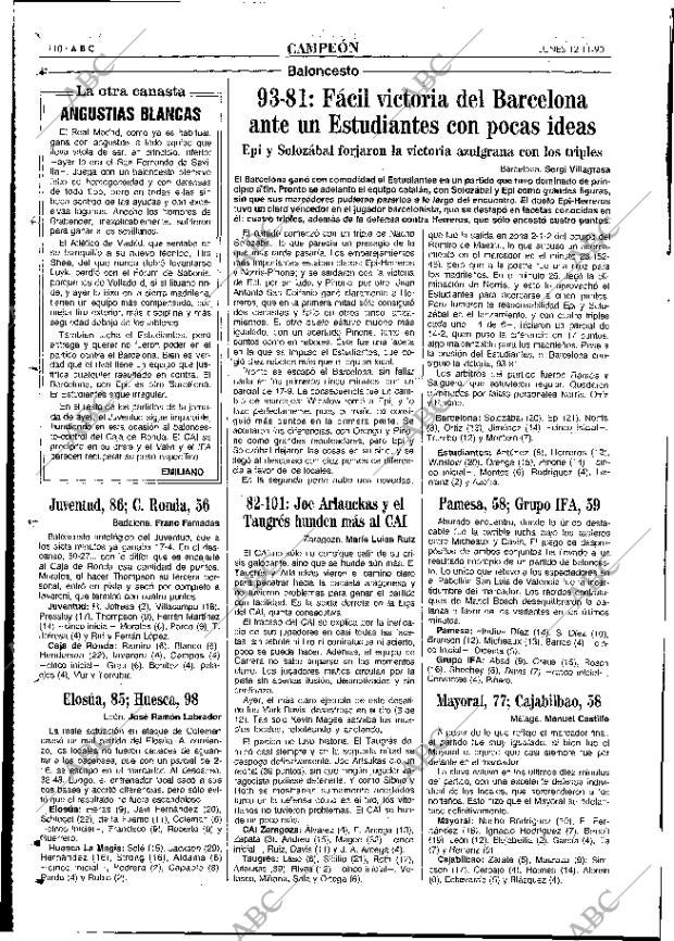 ABC MADRID 12-11-1990 página 110