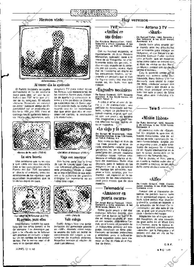 ABC MADRID 12-11-1990 página 149