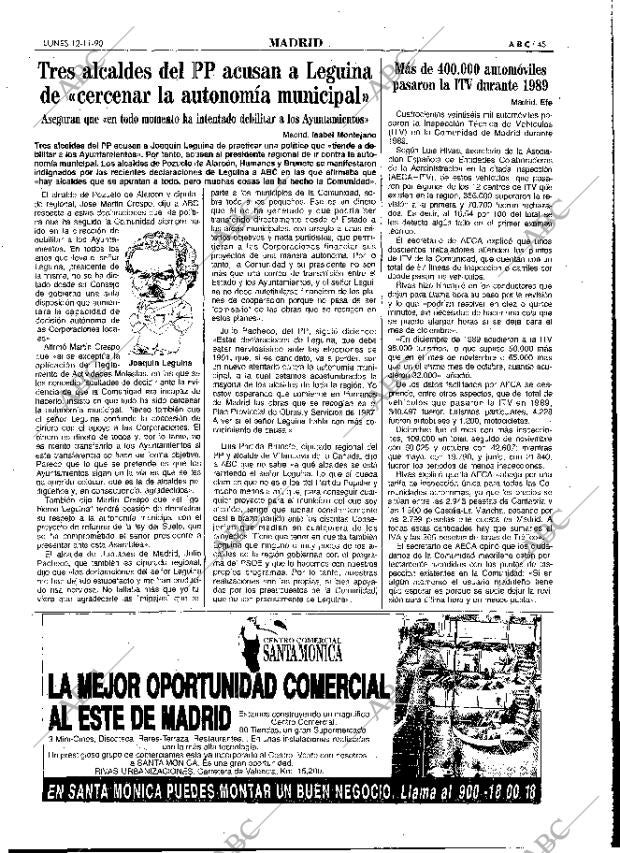 ABC MADRID 12-11-1990 página 45