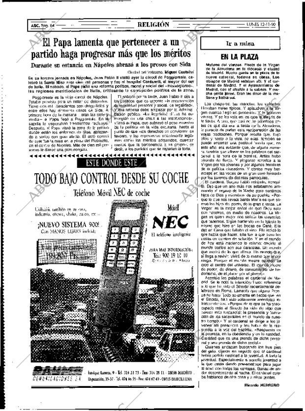ABC MADRID 12-11-1990 página 64