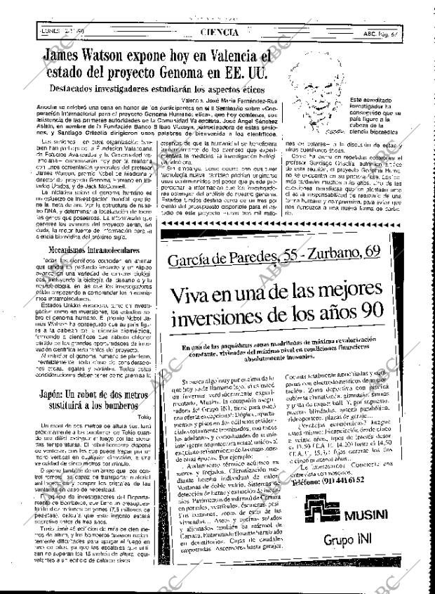 ABC MADRID 12-11-1990 página 67