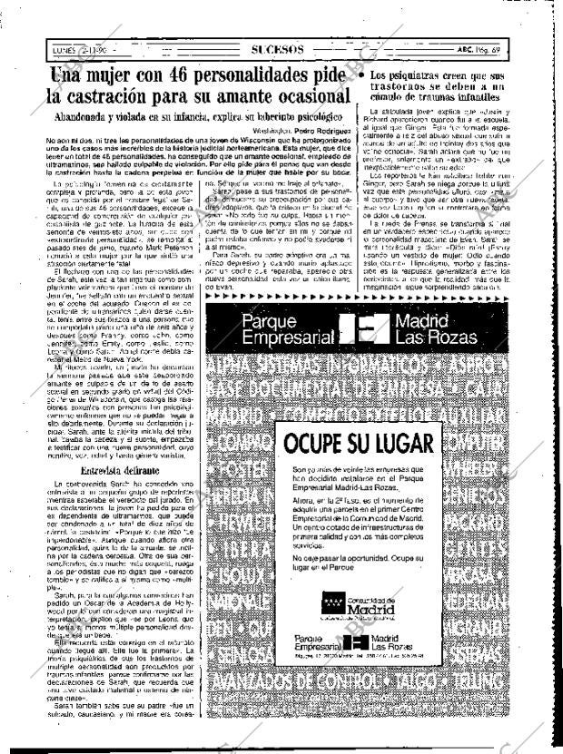 ABC MADRID 12-11-1990 página 69