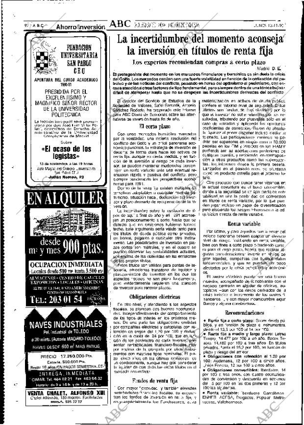 ABC MADRID 12-11-1990 página 92