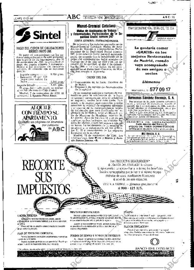 ABC MADRID 12-11-1990 página 93