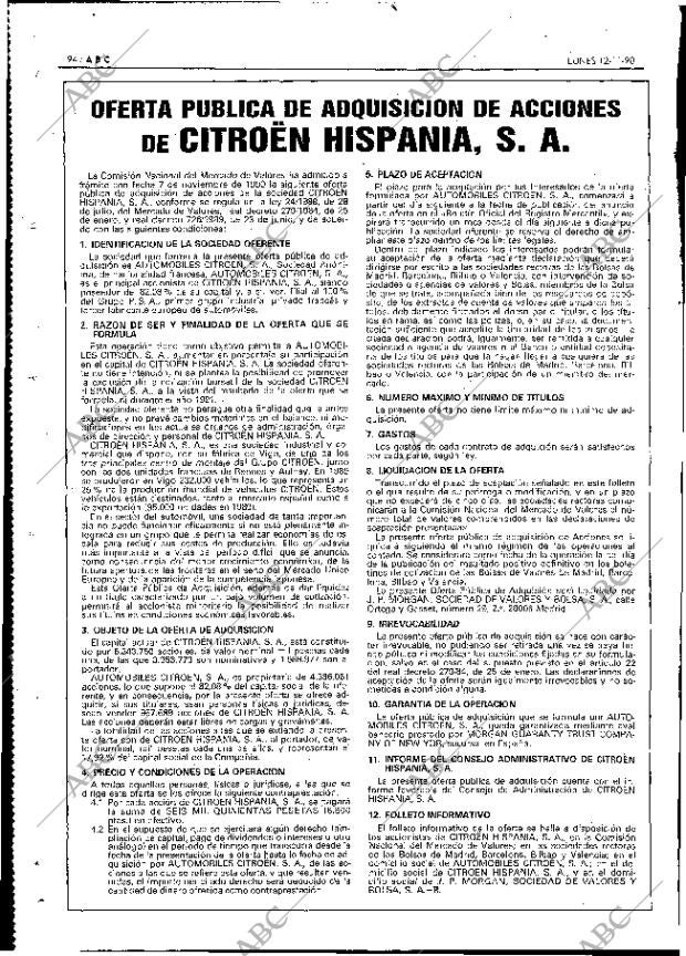 ABC MADRID 12-11-1990 página 94