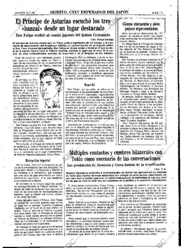 ABC MADRID 13-11-1990 página 71