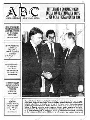 ABC MADRID 14-11-1990 página 1