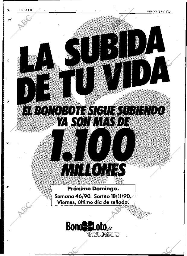 ABC MADRID 14-11-1990 página 110