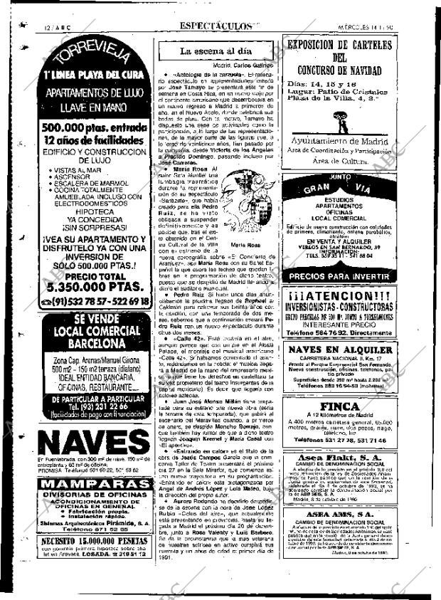 ABC MADRID 14-11-1990 página 112