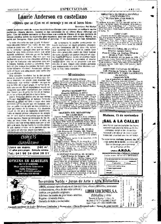 ABC MADRID 14-11-1990 página 113