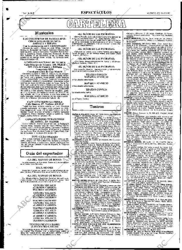 ABC MADRID 14-11-1990 página 114