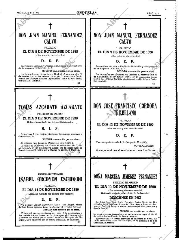 ABC MADRID 14-11-1990 página 121