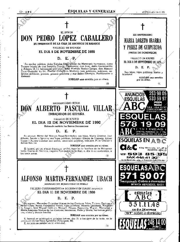ABC MADRID 14-11-1990 página 124