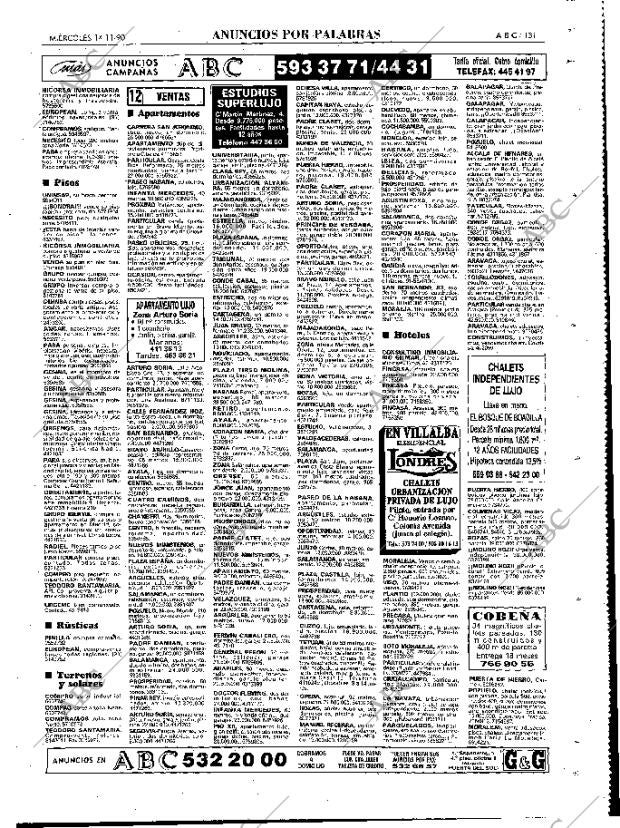 ABC MADRID 14-11-1990 página 131