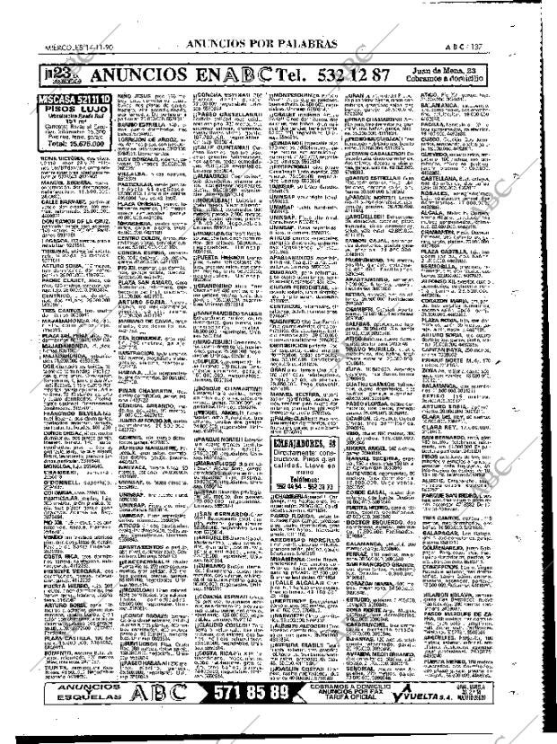 ABC MADRID 14-11-1990 página 137