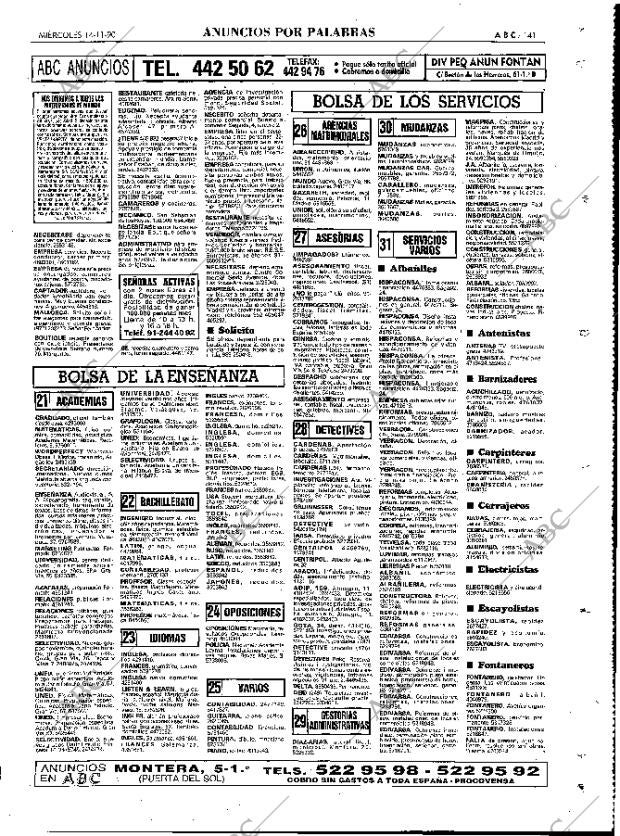 ABC MADRID 14-11-1990 página 141