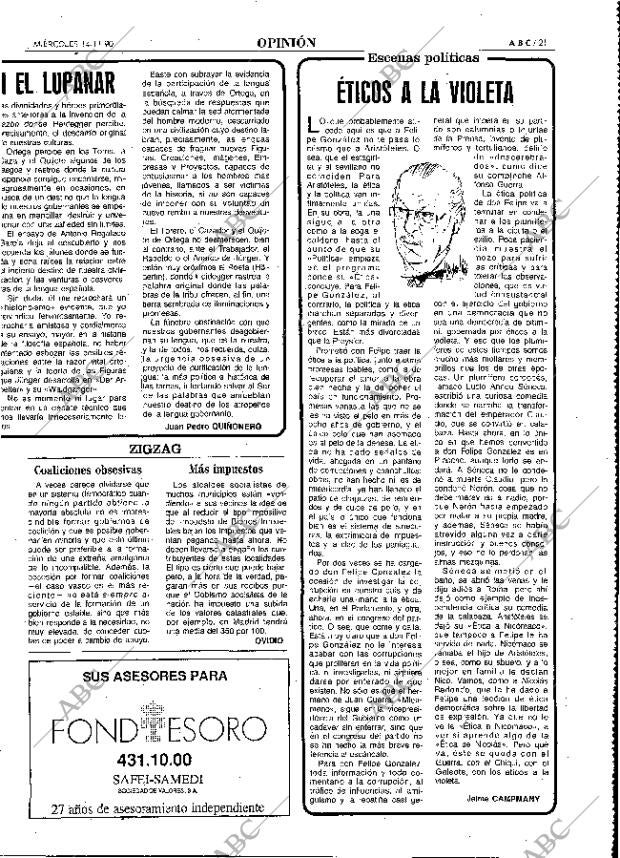 ABC MADRID 14-11-1990 página 21