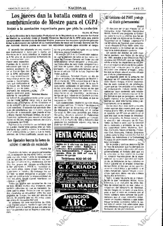 ABC MADRID 14-11-1990 página 25