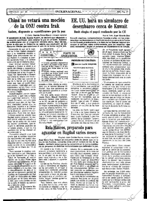 ABC MADRID 14-11-1990 página 29