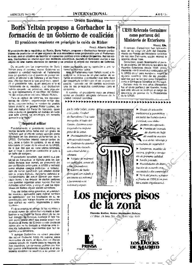 ABC MADRID 14-11-1990 página 31