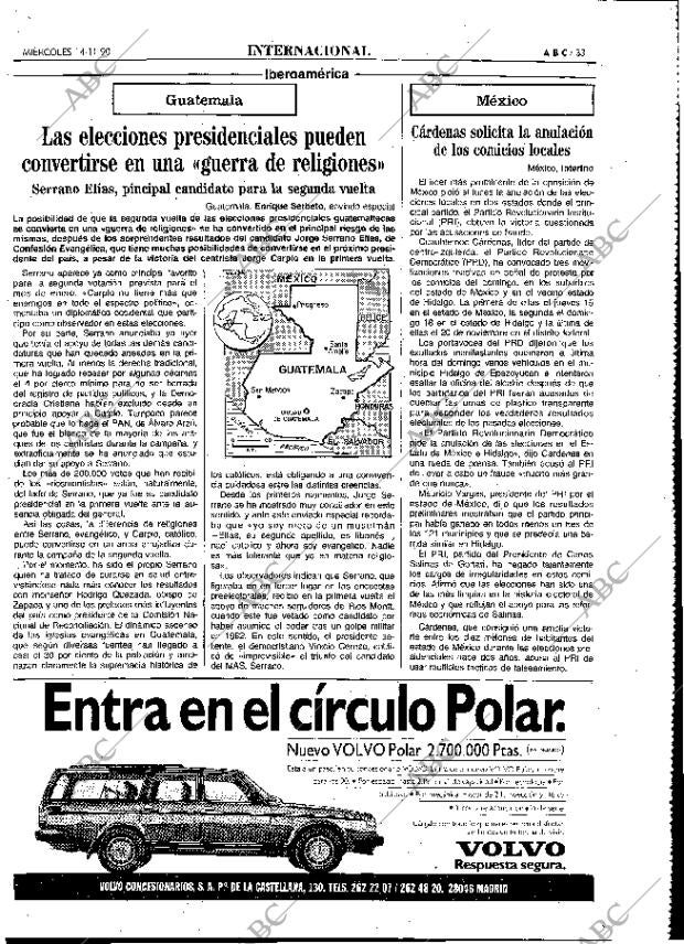 ABC MADRID 14-11-1990 página 33