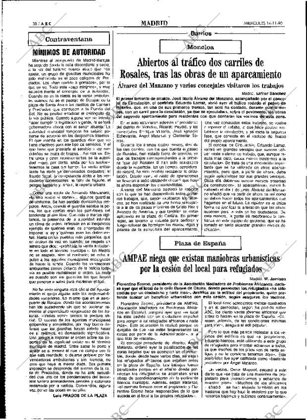 ABC MADRID 14-11-1990 página 38
