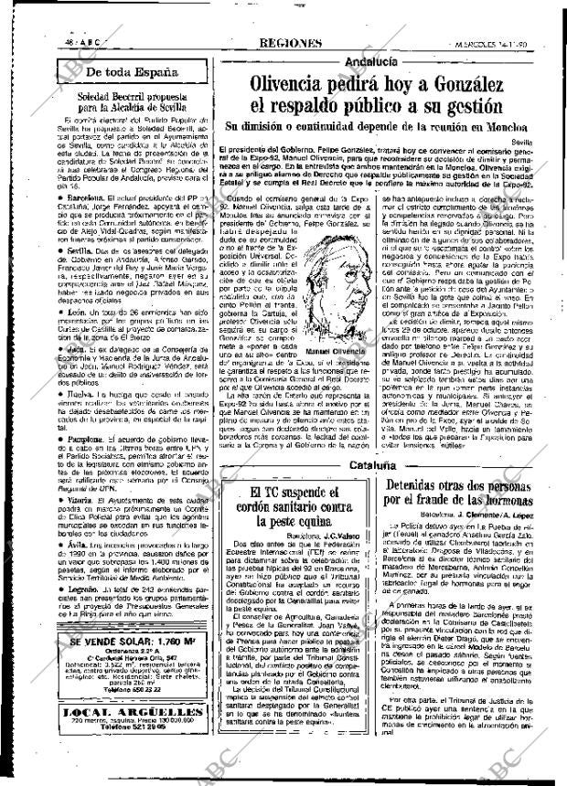 ABC MADRID 14-11-1990 página 48