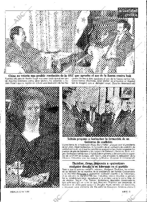 ABC MADRID 14-11-1990 página 5
