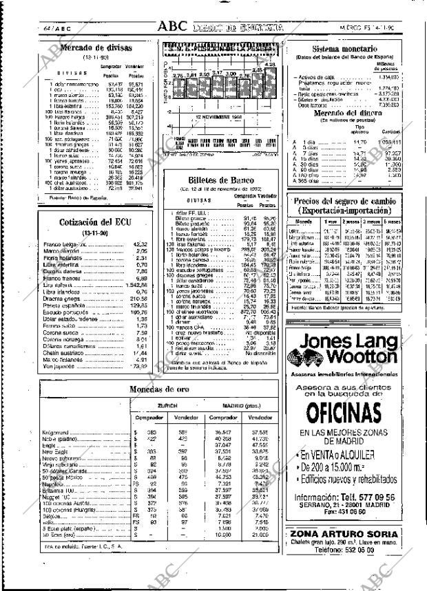 ABC MADRID 14-11-1990 página 64