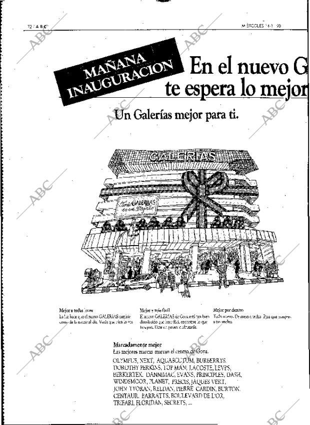 ABC MADRID 14-11-1990 página 72