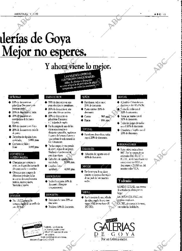 ABC MADRID 14-11-1990 página 73