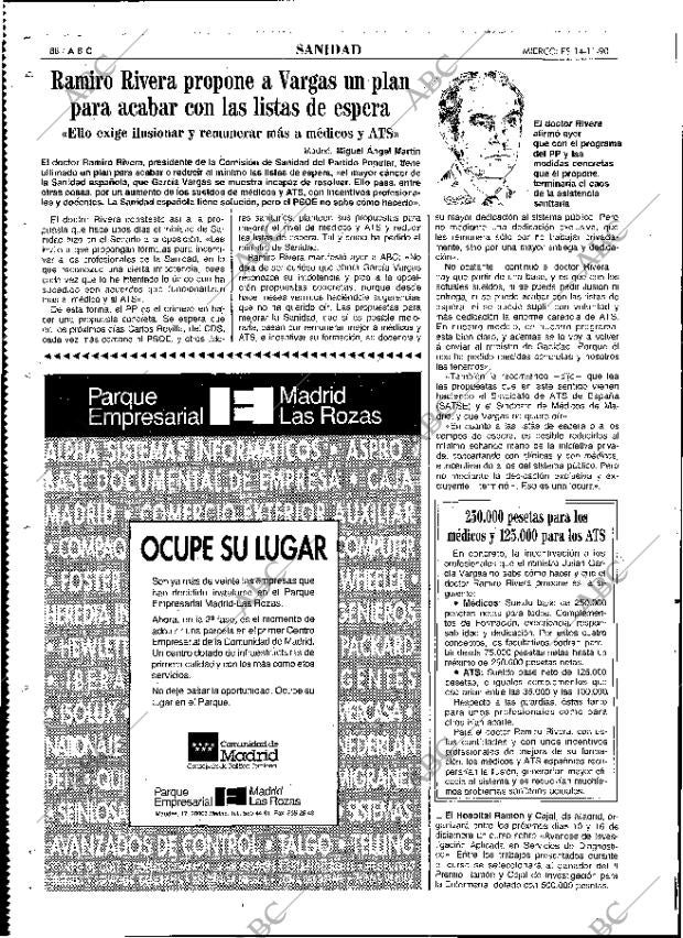ABC MADRID 14-11-1990 página 88