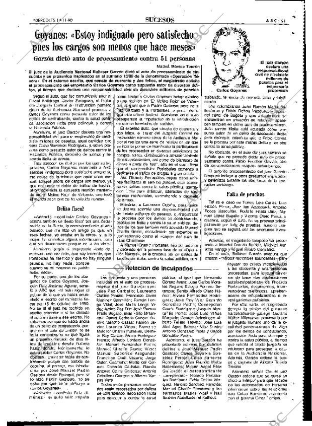 ABC MADRID 14-11-1990 página 91
